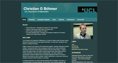 Desktop Screenshot of christianboehmer.co.uk